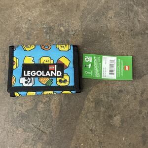 Lego Legoland Genuine Wallet Heads Blocks NWT Tri Fold Blue